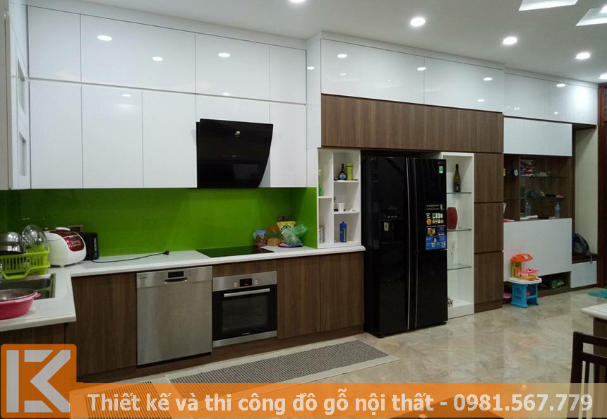 Thiết kế và hoàn thiện tủ bếp giá cả hợp lí tại Sài Gòn MS0027